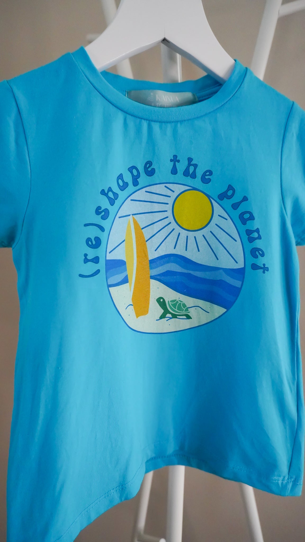 Turtle Surf T-Shirt turquoise - Kids