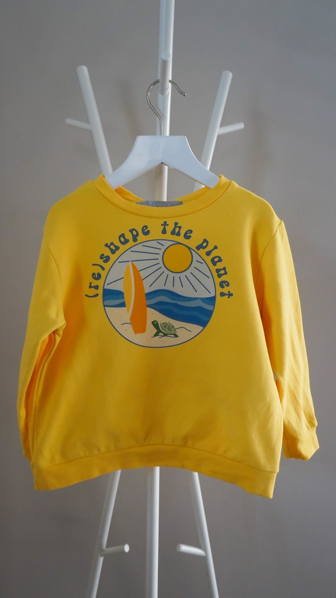 Turtle Surf Sweatshirt yellow - Kids