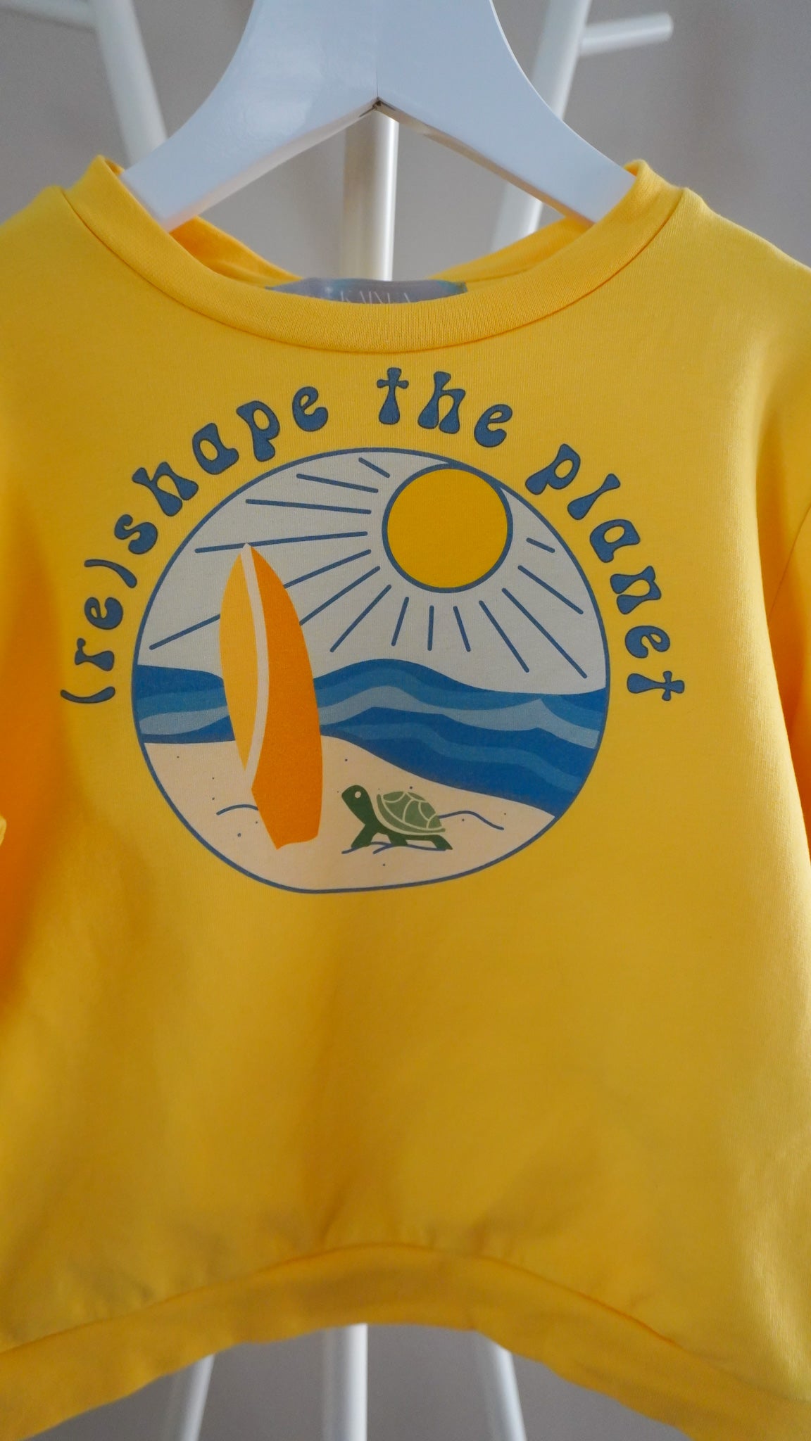 Turtle Surf Sweatshirt yellow - Kids