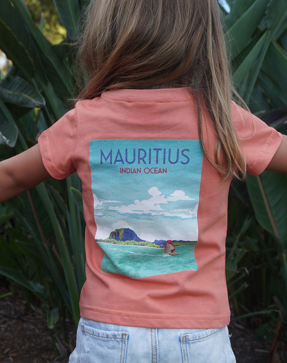 Mauritius Tshirt salmon - Kids