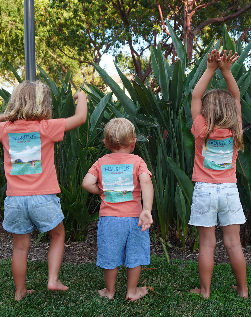 Mauritius Tshirt salmon - Kids