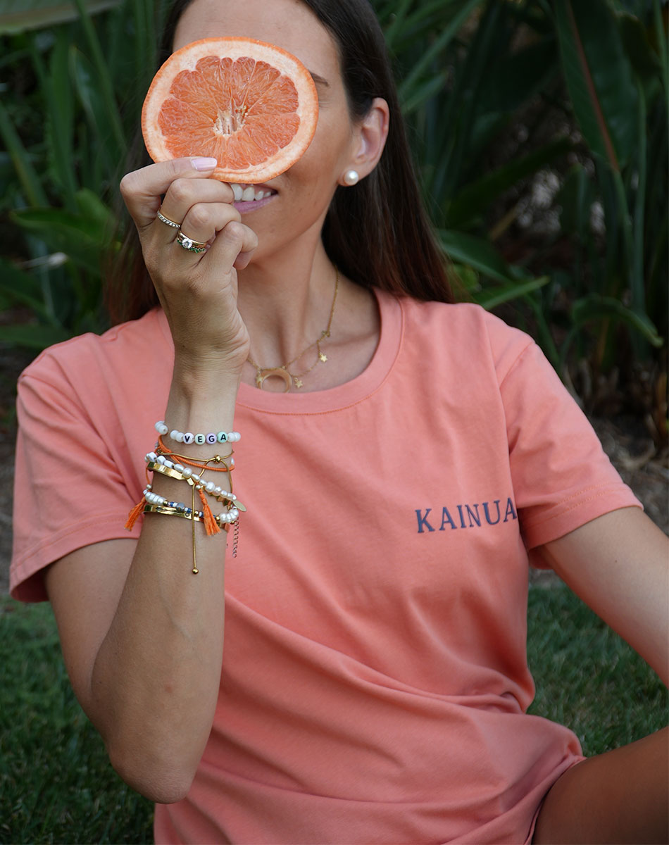 Mauritius Tshirt salmon - Women