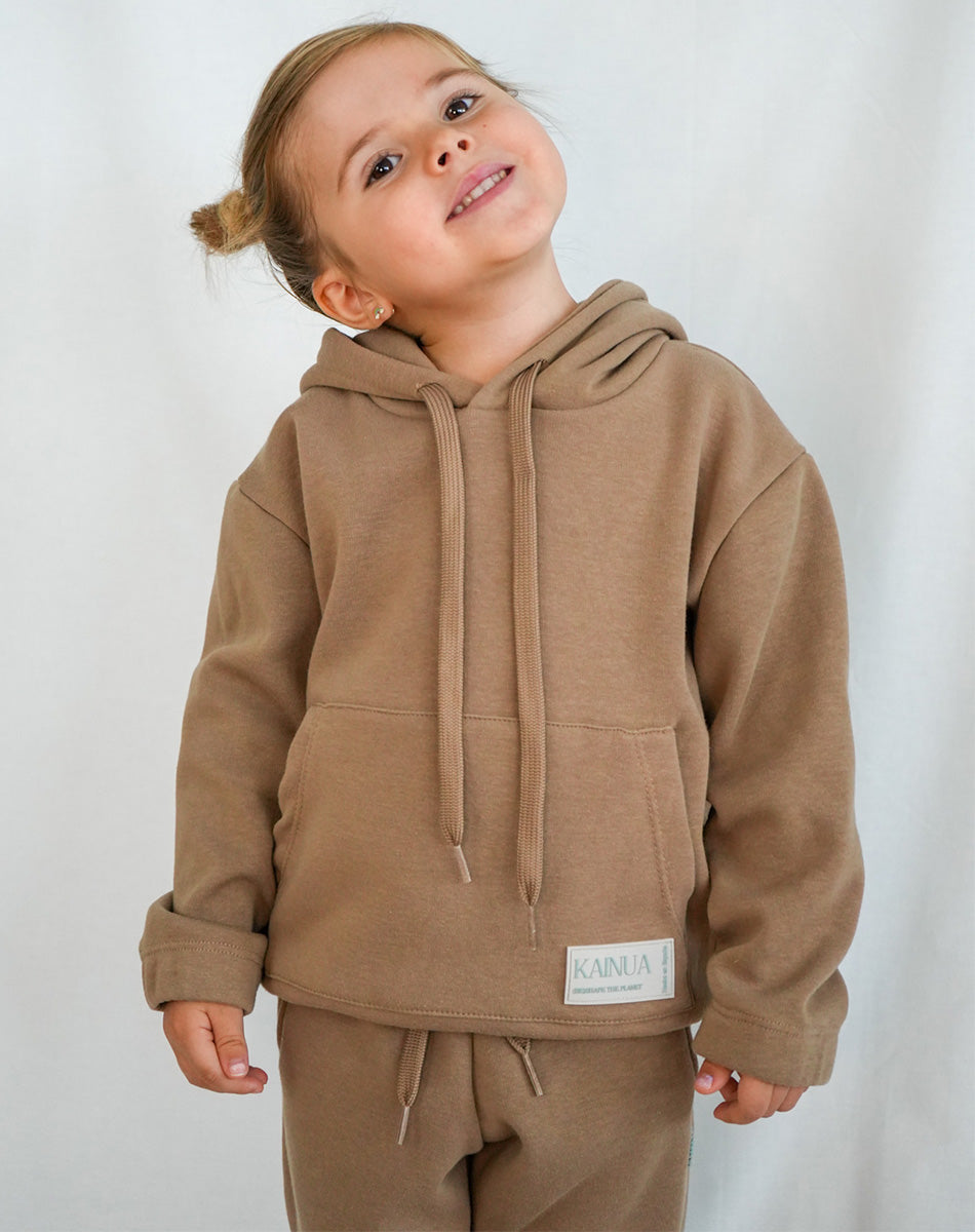 Camel Tracksuit Hoodie brown - Kids