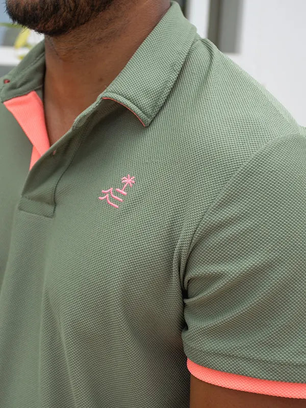 Green-pink Polo Man