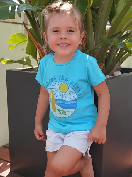 Tortuga Playa Camiseta blanca Niño – KAINUA