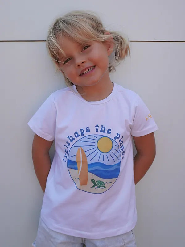 Beach Turtle White T-shirt Child